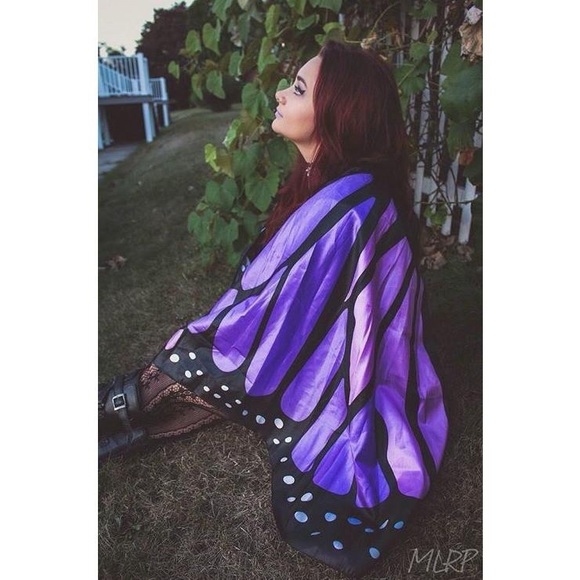 🦋 ORIGINAL BUTTERFLY FESTIVAL WINGS N PURPLE !💜 - Picture 2 of 7
